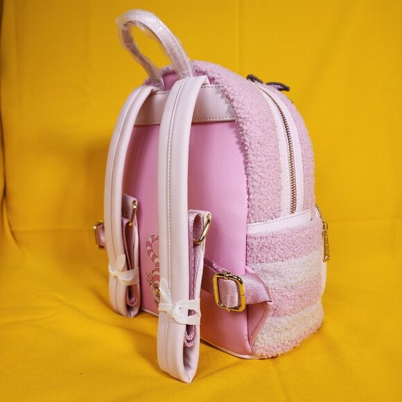 Loungefly Disney Parks Cheshire Cat Alice In Wonderland Chenille Mini Backpack main image 12
